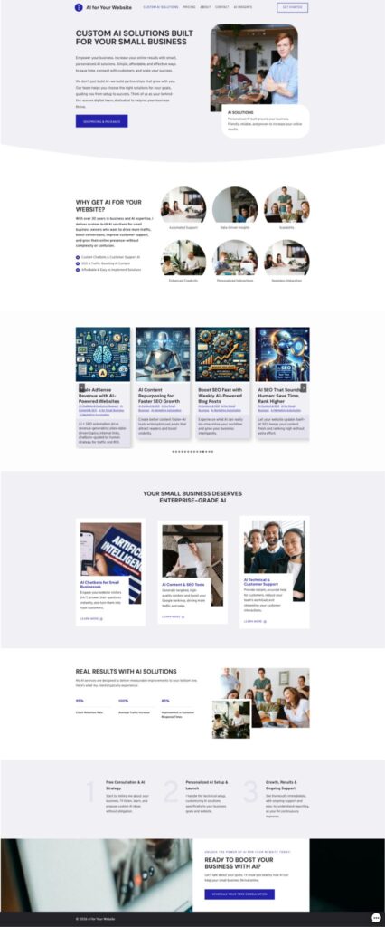 Project image from DOYJO’s AI for Your Website case study